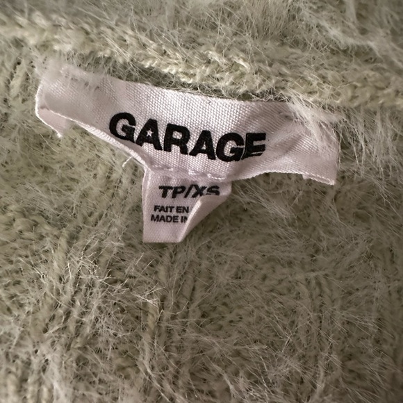 Green fuzzy/soft cardigan from garage. Only worn a few times. Great condition - Picture 3 of 3